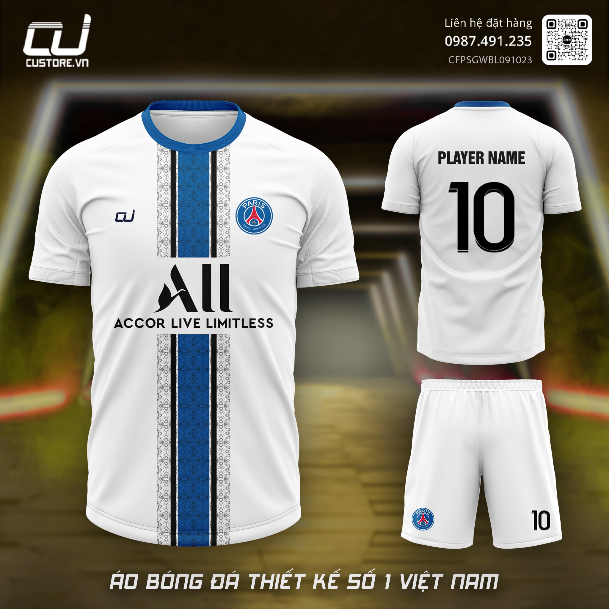thiết kế áo đá banh - custore